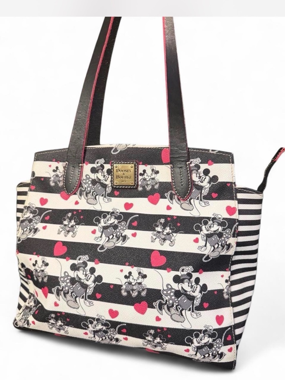 Dooney & Bourke Disney Mickey and Minnie Mouse "Sweethearts" Shopper Tote Bag